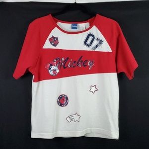 Disney TShirt/Mickey Mouse/Red/White/Size: 16W